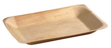 Load image into Gallery viewer, Palm Leaf Rectangle Plates 11" x 7" Inch - Set of 25 plates