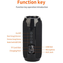 Load image into Gallery viewer, Portable Bluetooth Speaker