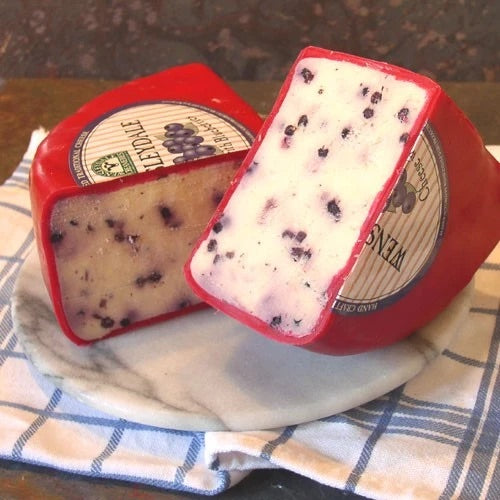 Wensleydale Cheese with Blueberries