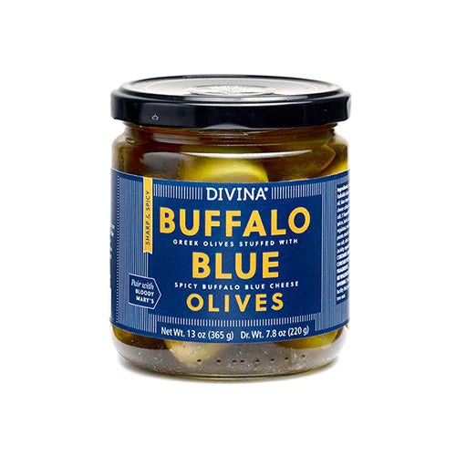 Buffalo Blue Greek Olives