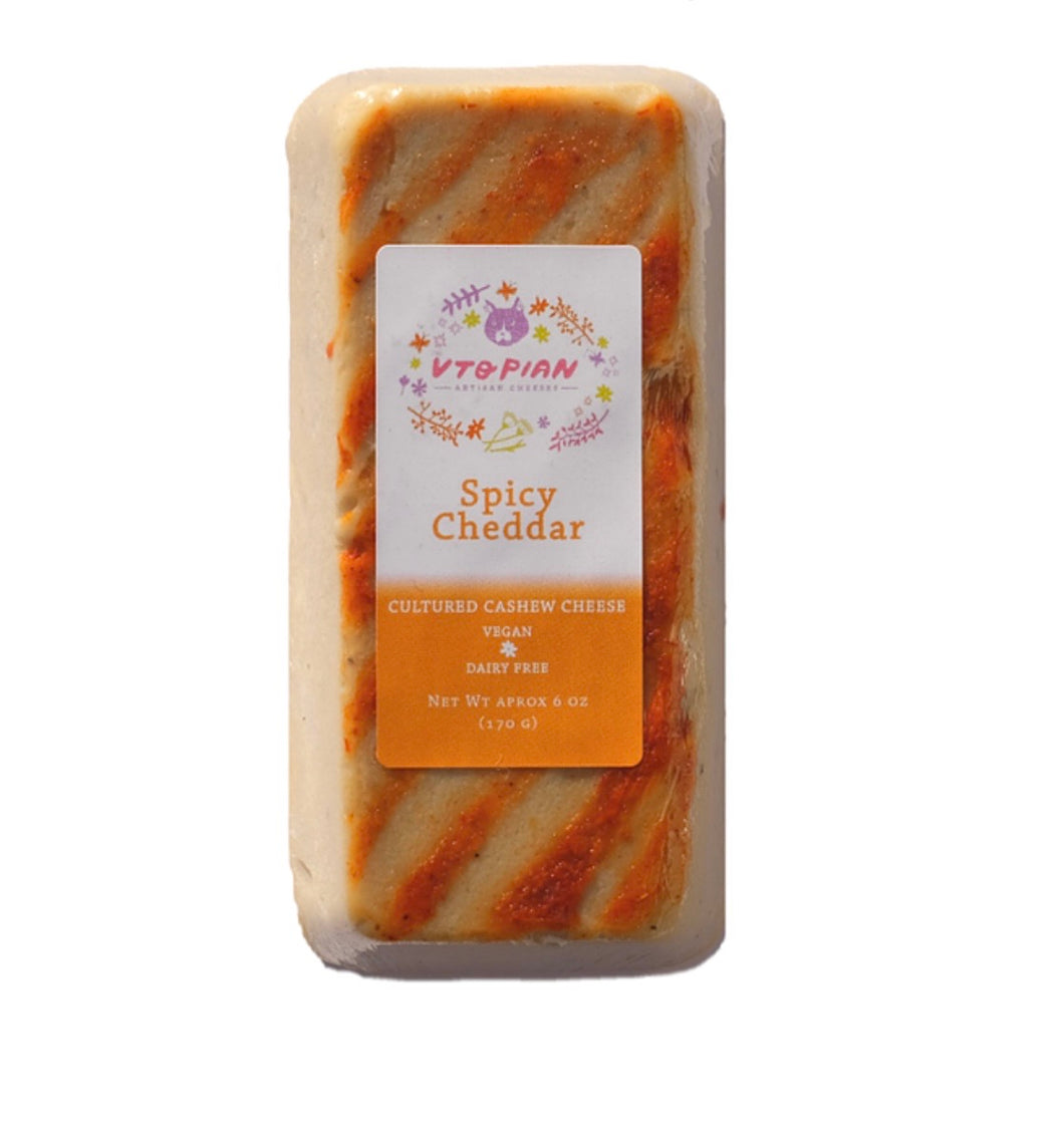 Spicy Cheddar Cashew Cheese - 6oz
